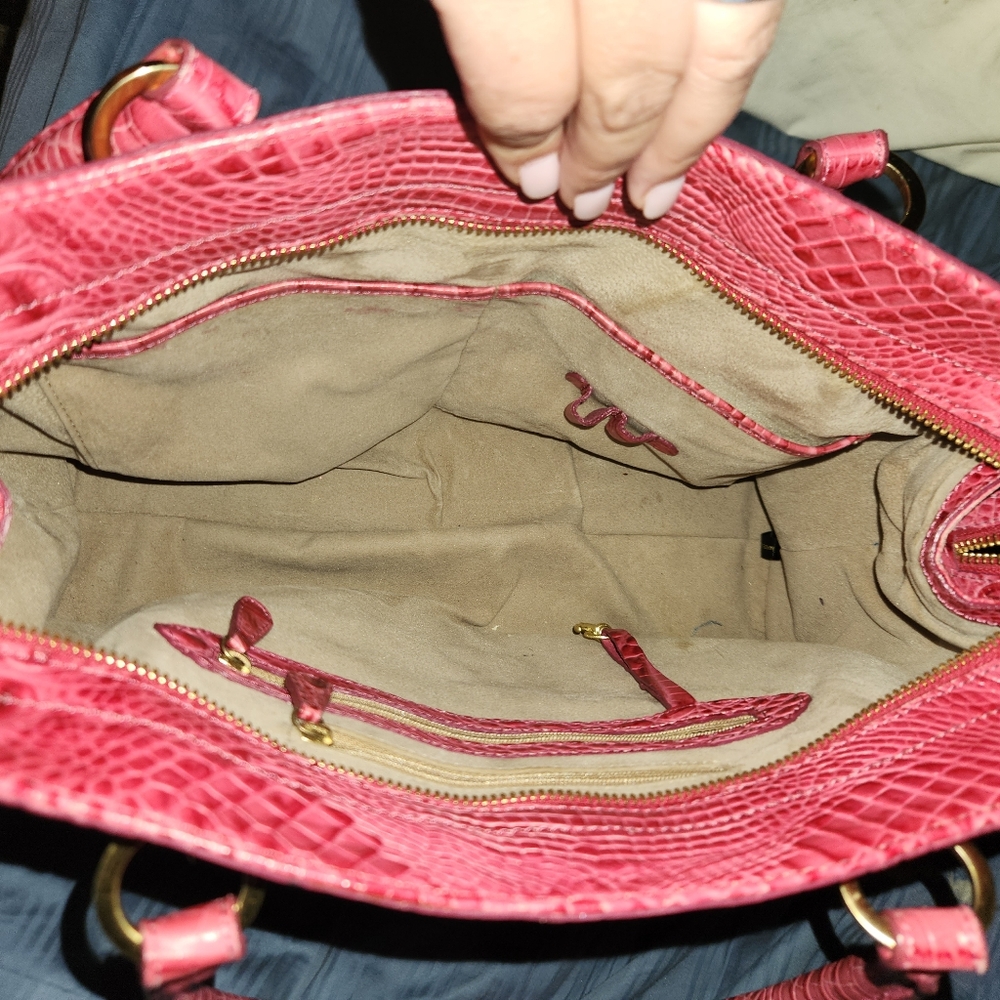 Nwot hot pink Brahmin leather purse - Picture 3 of 4